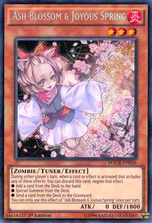 Ash Blossom & Joyous Spring [MACR-EN036] Secret Rare - Trinity Hobby