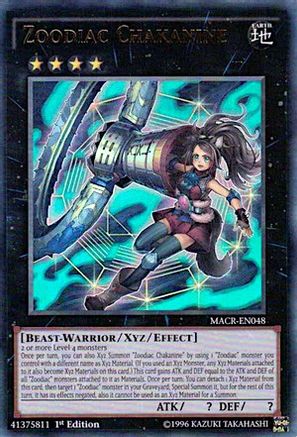 Zoodiac Chakanine [MACR-EN048] Ultra Rare - Trinity Hobby