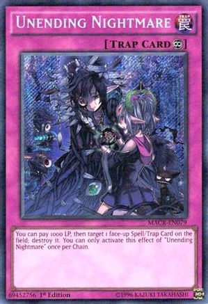 Unending Nightmare [MACR-EN079] Secret Rare - Trinity Hobby
