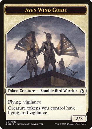 Aven Wind Guide // Hippo Double-Sided Token  (AKH-4 // 22) - [Amonkhet]