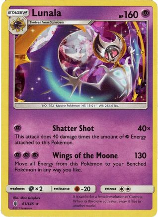 Lunala (61/145) (Theme Deck Exclusive) [Sun & Moon: Guardians Rising] - Trinity Hobby