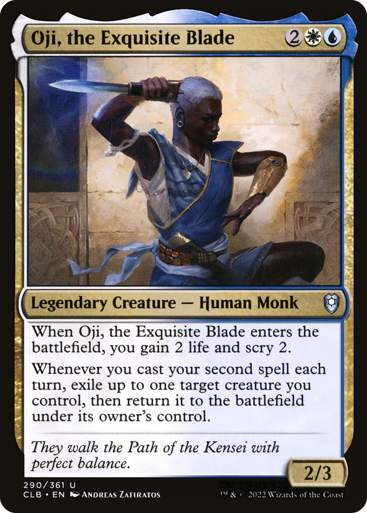 Oji, the Exquisite Blade  [Foil]  (CLB-290) - [Commander Legends: Battle for Baldur's Gate]