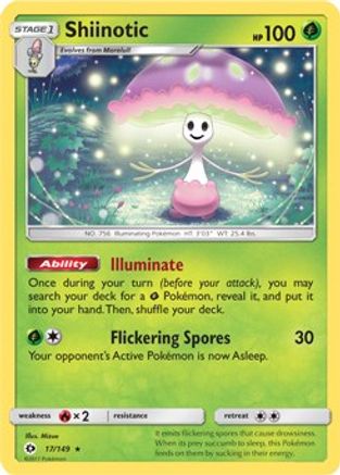 Shiinotic (17/149) (Theme Deck Exclusive) [Sun & Moon: Base Set] - Trinity Hobby