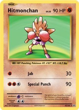 Hitmonchan (62/108) (Theme Deck Exclusive) [XY: Evolutions] - Trinity Hobby