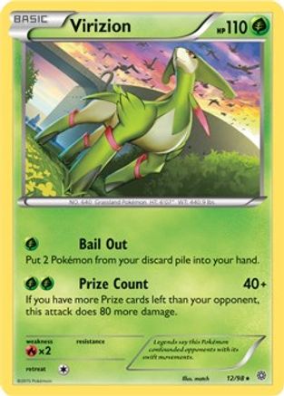 Virizion (12/98) (Theme Deck Exclusive) [XY: Ancient Origins] - Trinity Hobby