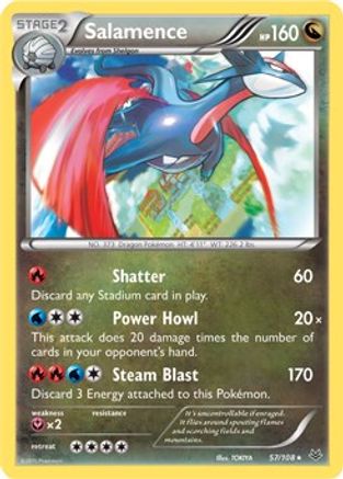 Salamence (57/108) (Theme Deck Exclusive) [XY: Roaring Skies] - Trinity Hobby