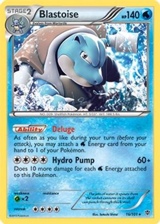 Blastoise (16/101) (Theme Deck Exclusive) [Black & White: Plasma Blast] - Trinity Hobby