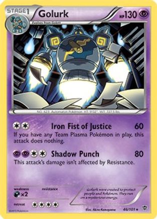 Golurk (46/101) (Theme Deck Exclusive) [Black & White: Plasma Blast] - Trinity Hobby