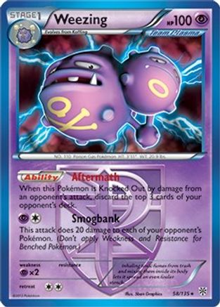 Weezing (58/135) (Theme Deck Exclusive) [Black & White: Plasma Storm] - Trinity Hobby