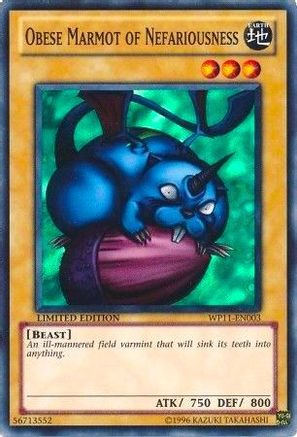 Obese Marmot of Nefariousness [WP11-EN003] Super Rare - Trinity Hobby