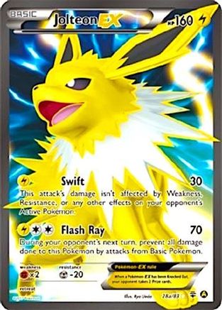 Jolteon EX (28a/83) (Alternate Art Promo) [XY: Generations] - Trinity Hobby