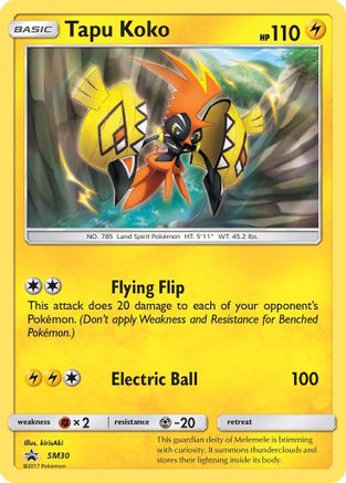 Tapu Koko (SM30) [Sun & Moon: Black Star Promos] - Trinity Hobby