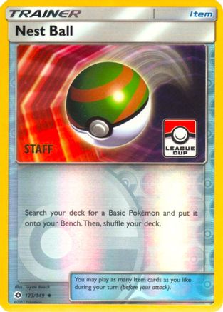 Nest Ball (123/149) (League Promo Staff) [Sun & Moon: Base Set] - Trinity Hobby
