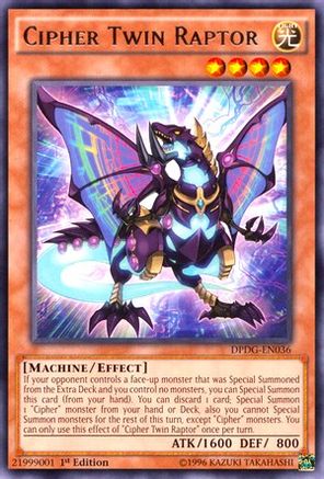 Cipher Twin Raptor [DPDG-EN036] Rare - Trinity Hobby