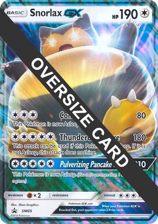 Snorlax GX (SM05) (Jumbo Card) [Sun & Moon: Black Star Promos] - Trinity Hobby
