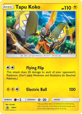 Tapu Koko (SM31) [Sun & Moon: Black Star Promos] - Trinity Hobby