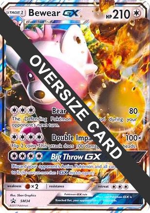 Bewear GX (SM34) (Jumbo Card) [Sun & Moon: Black Star Promos] - Trinity Hobby