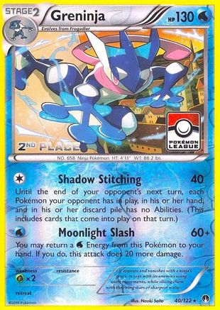 Greninja (40/122) (League Promo 2nd Place) [XY: BREAKpoint] - Trinity Hobby