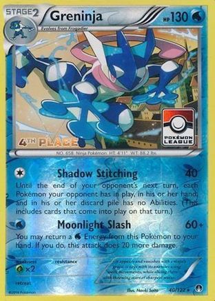 Greninja (40/122) (League Promo 4th Place) [XY: BREAKpoint] - Trinity Hobby