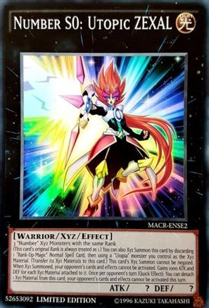 Number S0: Utopic ZEXAL [MACR-ENSE2] Super Rare - Trinity Hobby