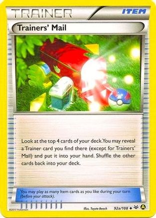 Trainers' Mail (92a/108) (Alternate Art Promo) [XY: Roaring Skies] - Trinity Hobby