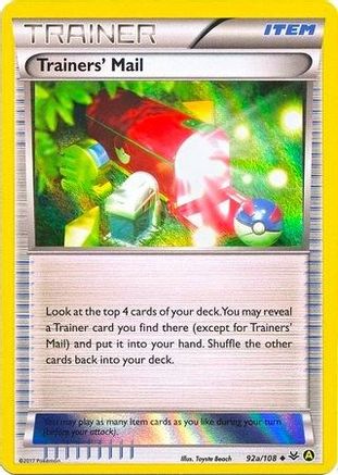 Trainers' Mail (92a/108) [Alternate Art Promos] - Trinity Hobby
