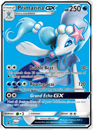 Primarina GX (SM39) [Sun & Moon: Black Star Promos] - Trinity Hobby