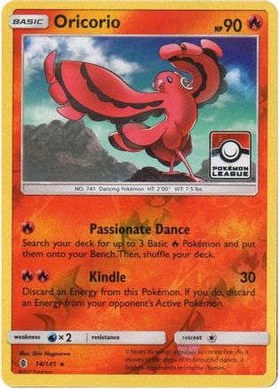 Oricorio (14/145) (League Promo) [Sun & Moon: Guardians Rising] - Trinity Hobby