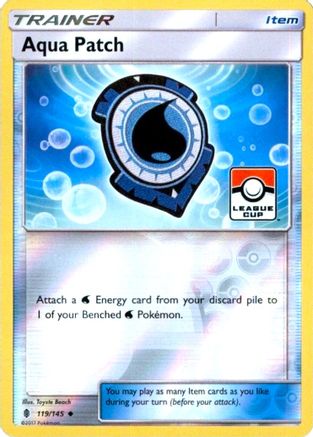 Aqua Patch (119/145) (League Promo) [Sun & Moon: Guardians Rising] - Trinity Hobby