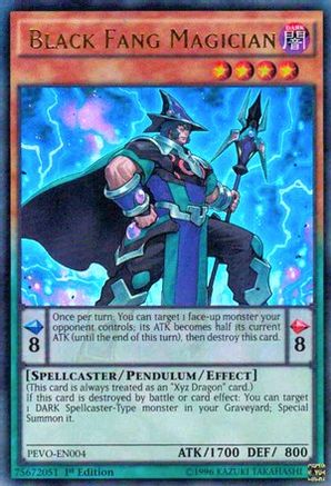 Black Fang Magician [PEVO-EN004] Ultra Rare - Trinity Hobby