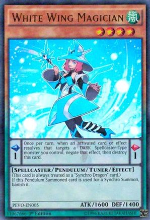 White Wing Magician [PEVO-EN005] Ultra Rare - Trinity Hobby