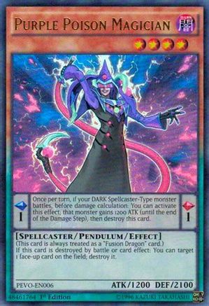 Purple Poison Magician [PEVO-EN006] Ultra Rare - Trinity Hobby