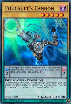 Foucault's Cannon [PEVO-EN024] Super Rare - Trinity Hobby