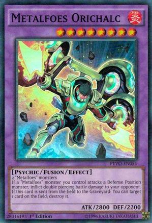 Metalfoes Orichalc [PEVO-EN054] Super Rare - Trinity Hobby