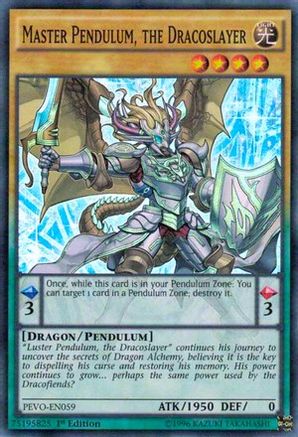 Master Pendulum, the Dracoslayer [PEVO-EN059] Super Rare - Trinity Hobby
