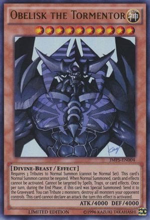 Obelisk the Tormentor [JMPS-EN004] Ultra Rare - Trinity Hobby