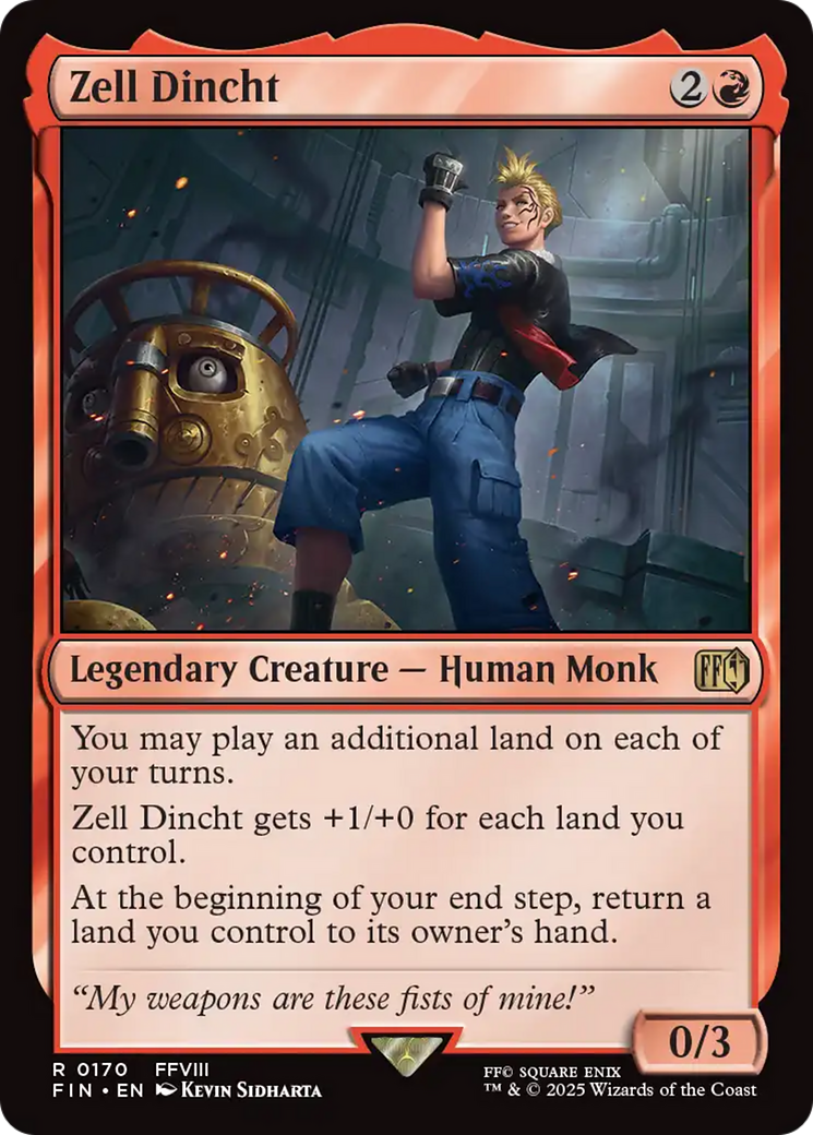 Zell Dincht  [Foil]  (FIN-170) - [FINAL FANTASY] - Trinity Hobby