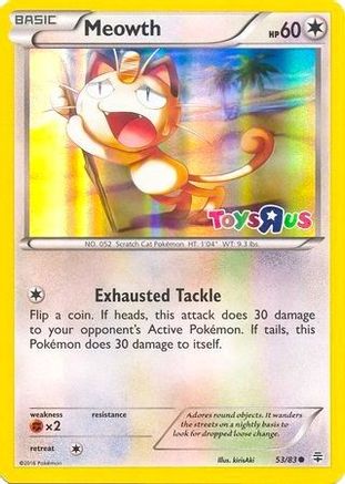 Meowth (Toys R Us Promo) - (053/83) Holofoil [Miscellaneous Cards & Products]