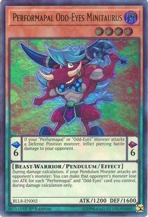 Performapal Odd-Eyes Minitaurus [BLLR-EN002] Ultra Rare - Trinity Hobby