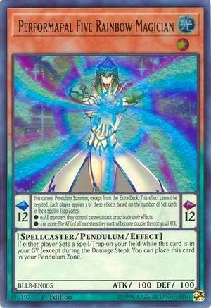 Performapal Five-Rainbow Magician [BLLR-EN005] Ultra Rare - Trinity Hobby