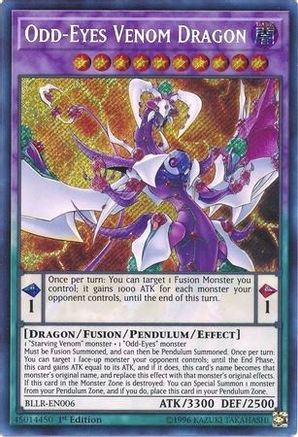Odd-Eyes Venom Dragon [BLLR-EN006] Secret Rare - Trinity Hobby