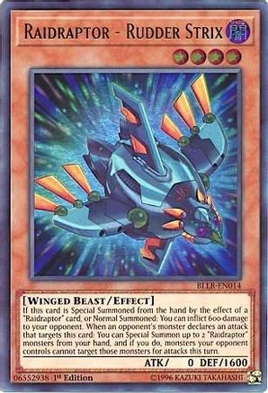 Raidraptor - Rudder Strix [BLLR-EN014] Ultra Rare - Trinity Hobby