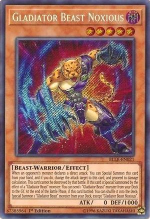 Gladiator Beast Noxious [BLLR-EN021] Secret Rare - Trinity Hobby