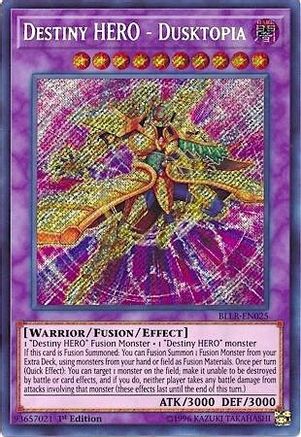 Destiny Hero - Dusktopia [BLLR-EN025] Secret Rare - Trinity Hobby