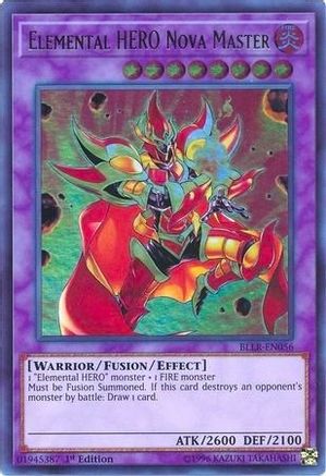 Elemental Hero Nova Master [BLLR-EN056] Ultra Rare - Trinity Hobby