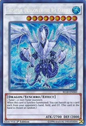 Trishula, Dragon of the Ice Barrier [BLLR-EN060] Secret Rare - Trinity Hobby
