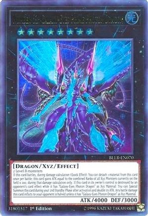 Number 62: Galaxy-Eyes Prime Photon Dragon [BLLR-EN070] Ultra Rare - Trinity Hobby