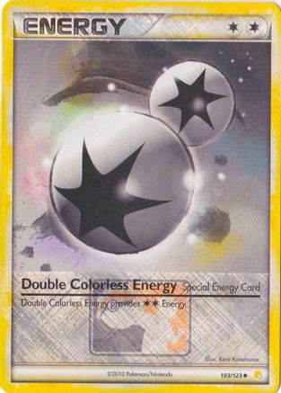 Double Colorless Energy (103/123) (League Promo) [HeartGold & SoulSilver: Base Set] - Trinity Hobby
