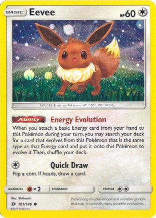 Eevee (Cosmos Holo) - (101/149) Holofoil [Miscellaneous Cards & Products]