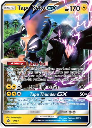 Tapu Koko GX (SM50) [Sun & Moon: Black Star Promos] - Trinity Hobby